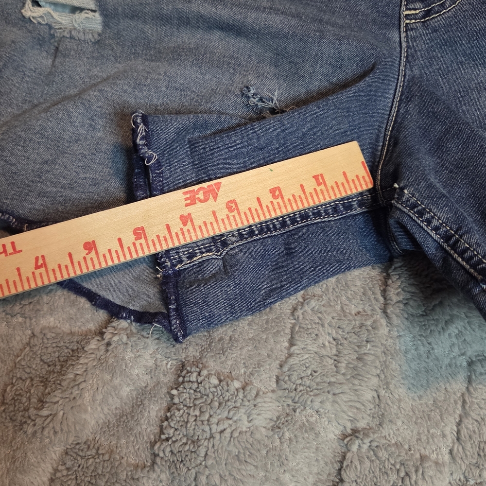 No Boundaries Shortalls Overalls Womens Juniors XXL (19) Distressed - Picture 6 of 14